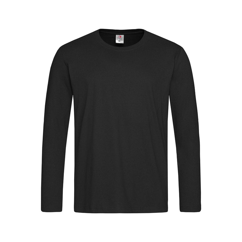 Maglietta maniche lunghe Classic nero / S - personalizzabile con logo