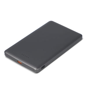 Nexus Wireless Powerbank compatibile con MagSafe R-ABS 5000 mAh Nero / grigio scuro - personalizzabile con logo
