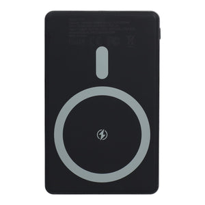 Nexus Wireless Powerbank compatibile con MagSafe R-ABS 5000 mAh Nero / grigio scuro - personalizzabile con logo