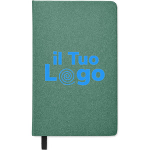 Notebook A5 in carta riciclata - personalizzabile con logo