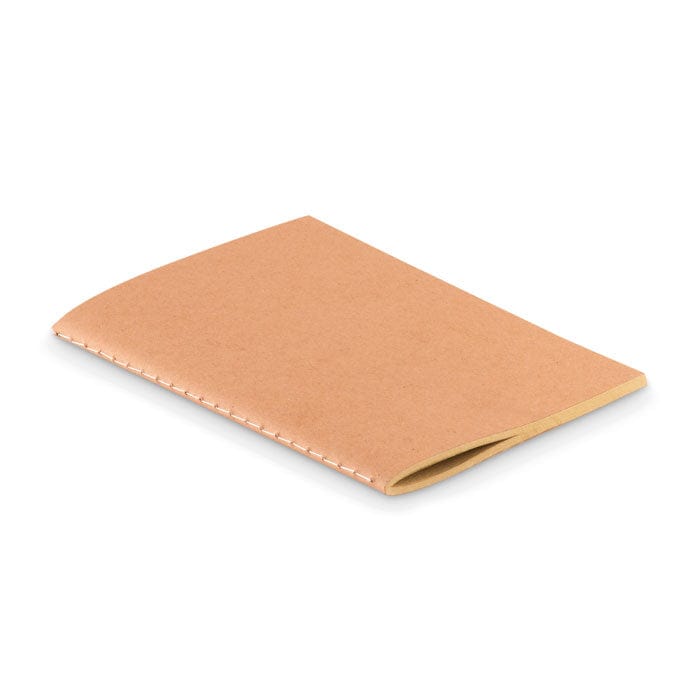Notebook A6 in carta beige - personalizzabile con logo