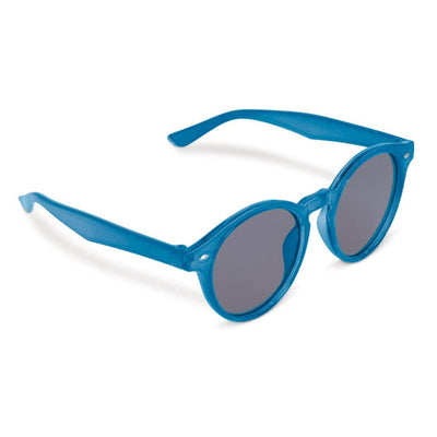 Occhiali da sole trasparenti Jacky grigio scuro blu - personalizzabile con logo