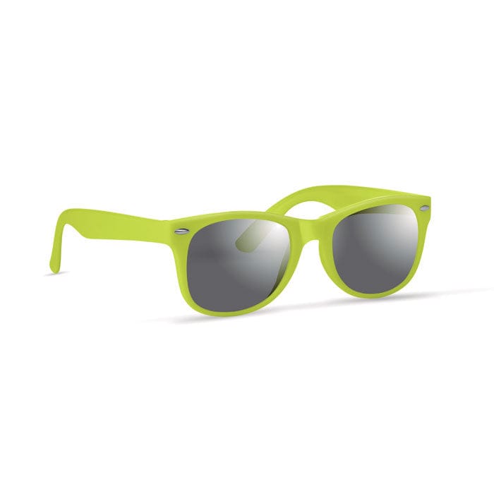 Occhiali da sole UV400 verde calce - personalizzabile con logo