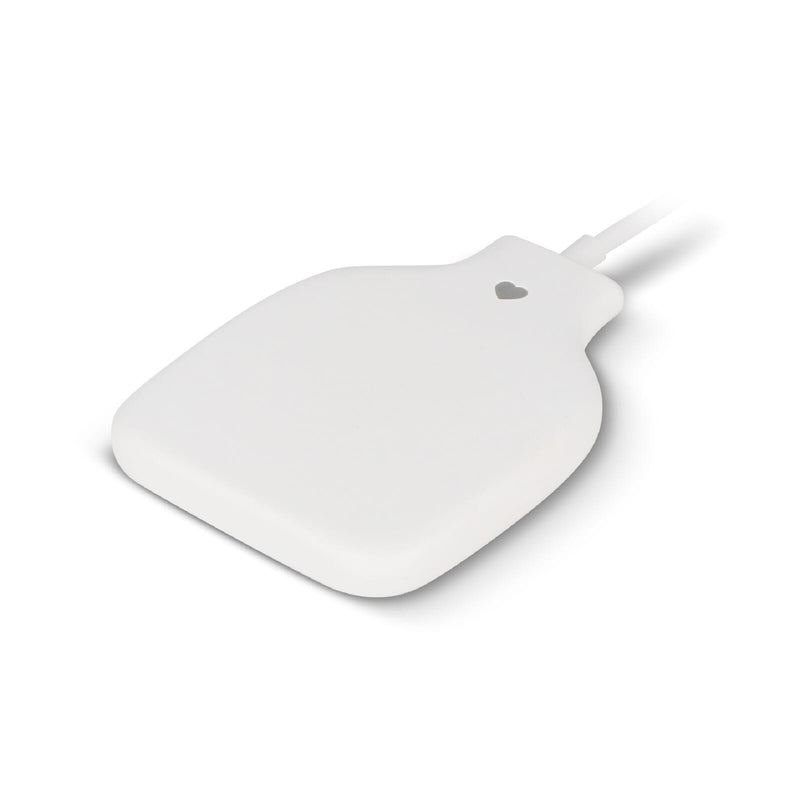 Ocean R-Plastic Caricatore Wireless Bianco - personalizzabile con logo