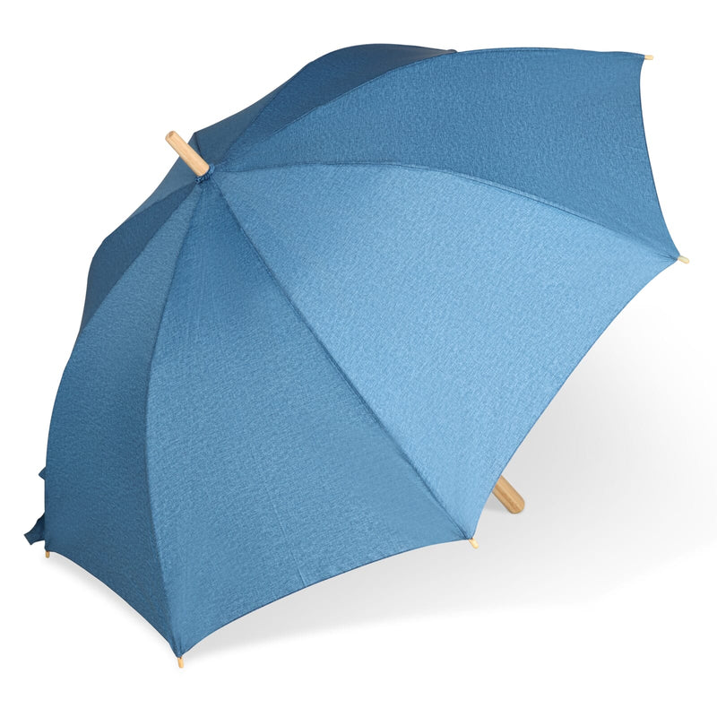 Ombrello 25” R-PET manico dritto apertura automatica blu navy - personalizzabile con logo