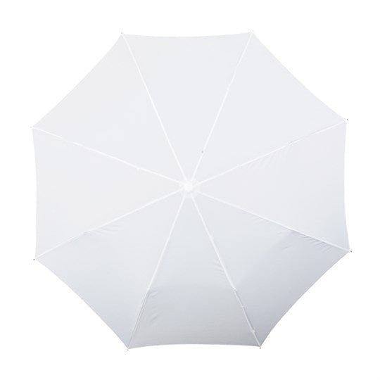 Ombrello pieghevole Minimax®, AUTO Apri + Chiudi impugnatura gommata bianco - personalizzabile con logo