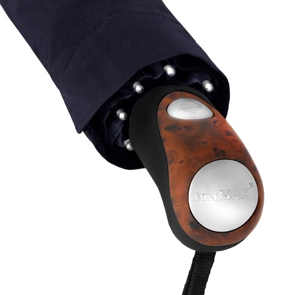 Ombrello pieghevole Minimax®, AUTO Apri + Chiudi impugnatura in alluminio - personalizzabile con logo