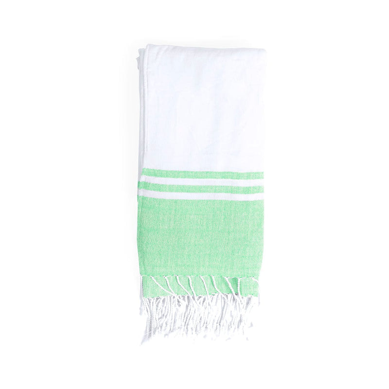 Pareo Asciugamano Minerva verde calce - personalizzabile con logo