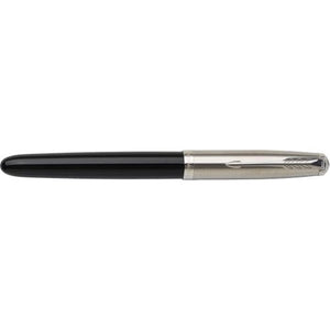 Parker, penna stilografica 51 in acciaio inox nero - personalizzabile con logo