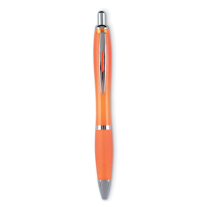 Penna a sfera in ABS Refil nero arancione - personalizzabile con logo