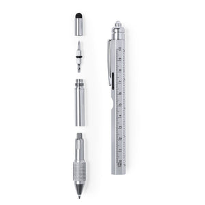 Penna a Sfera Multifunzione Tulix color argento - personalizzabile con logo