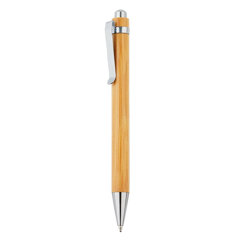 Penna Bamboo marrone - personalizzabile con logo