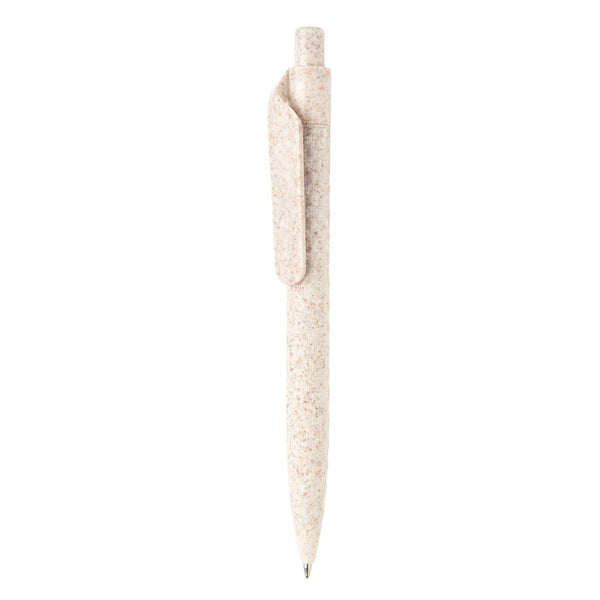 Penna in fibra di grano bianco - personalizzabile con logo