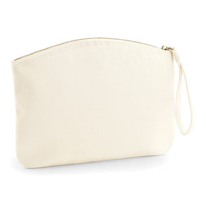 Pochette Deluxe in Cotone Organico beige / UNICA - personalizzabile con logo