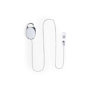 Porta Badge Napper bianco - personalizzabile con logo