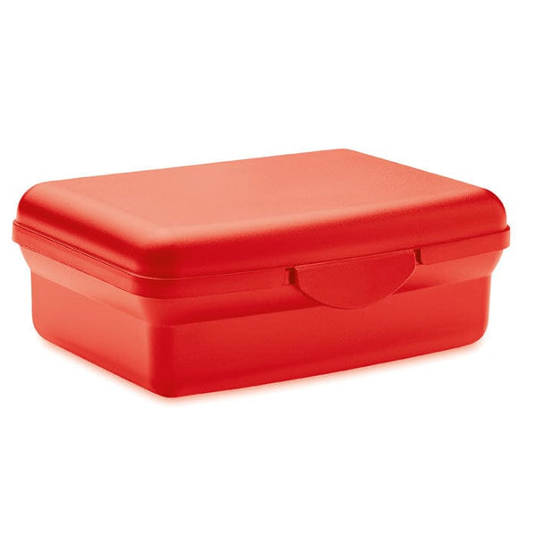 Porta pranzo in PP riciclato rosso - personalizzabile con logo
