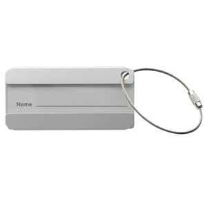 Porta targhetta Alu Ret. color argento - personalizzabile con logo