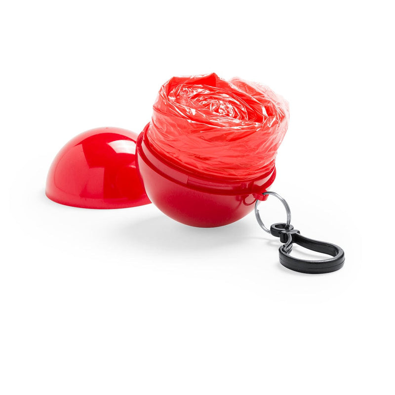 Portachiavi Poncho Rany rosso - personalizzabile con logo