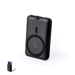 Power Bank Haryin nero - personalizzabile con logo