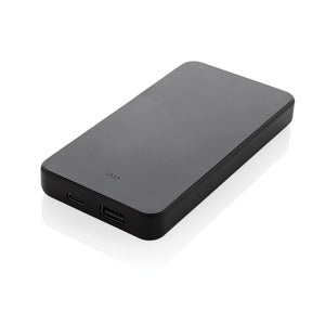 Powerbank 10.000 mAh Boostcore con type C in rABS RCS nero - personalizzabile con logo