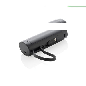 Powerbank da 5000 mAh CycleCell con batteria rimovibile nero - personalizzabile con logo