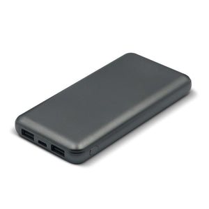 Powerbank Elite metallizzato 8.000mAh color argento - personalizzabile con logo