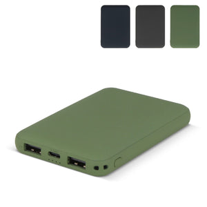 Powerbank Rock 5.000 mAh RABS Grigio scuro - personalizzabile con logo