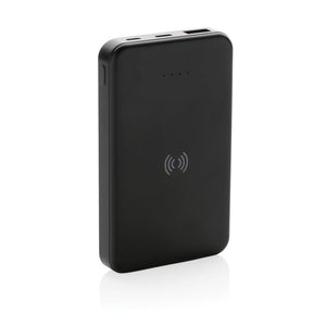 Powerbank wireless 5W da 5.000 mAh in plastica riciclata RCS - personalizzabile con logo