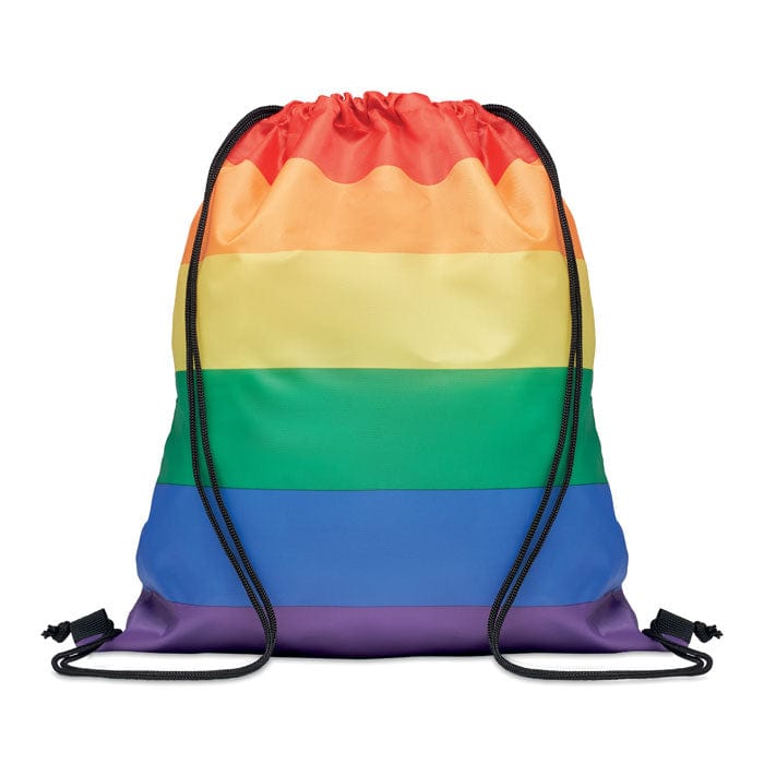 Sacca in RPET arcobaleno arcobaleno - personalizzabile con logo