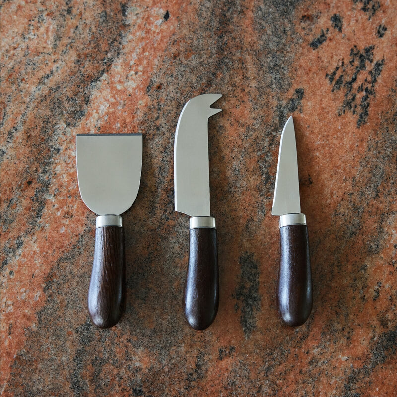 Sagaform Astrid Set di coltelli per formaggio 3 pezzi natural - personalizzabile con logo