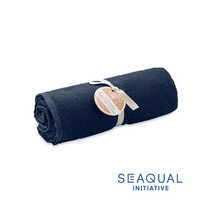 SEAQUAL® asciugamano 70x140cm Blu - personalizzabile con logo