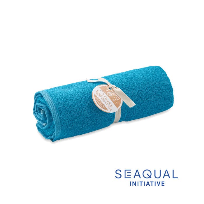 SEAQUAL® asciugamano 70x140cm Turchese - personalizzabile con logo