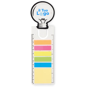Segnalibro in carta con semi bianco - personalizzabile con logo