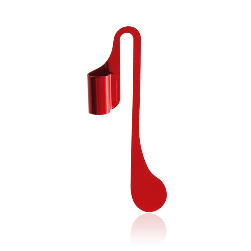 Segnapagine Melby rosso - personalizzabile con logo