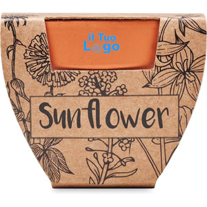 Semi di girasole beige - personalizzabile con logo