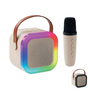 Set per karaoke beige - personalizzabile con logo