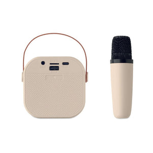 Set per karaoke beige - personalizzabile con logo