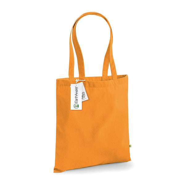 Shopper Deluxe in Cotone Organico consistente arancione / UNICA - personalizzabile con logo