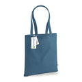 Shopper Deluxe in Cotone Organico consistente azzurro / UNICA - personalizzabile con logo