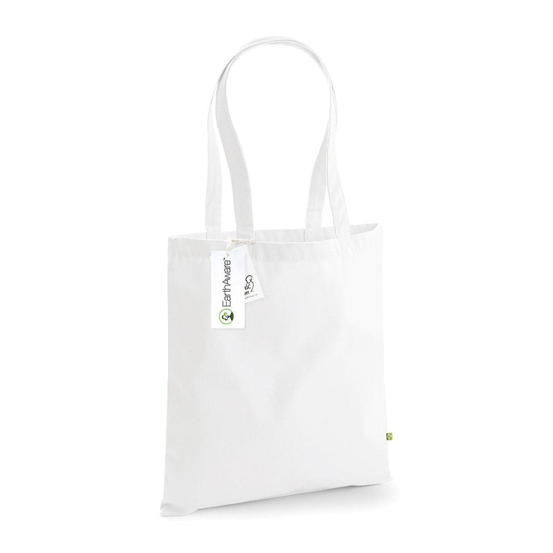 Shopper Deluxe in Cotone Organico consistente bianco / UNICA - personalizzabile con logo