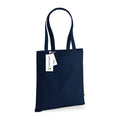 Shopper Deluxe in Cotone Organico consistente blu navy / UNICA - personalizzabile con logo
