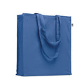 Shopper in cotone biologico Blu Royal - personalizzabile con logo