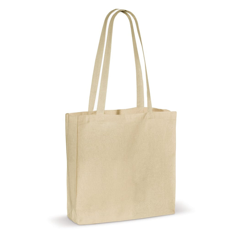 Shopper in cotone OEKO-TEX® 140g/m² 40x35 cm beige - personalizzabile con logo
