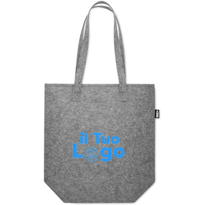 Shopper in feltro RPET 40x42 cm - personalizzabile con logo