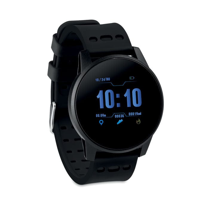 Smart watch sportivo Nero - personalizzabile con logo