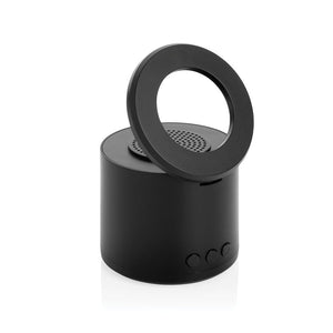 Speaker Magpulse 3W con supporto magnetico in rPlastica RCS nero - personalizzabile con logo