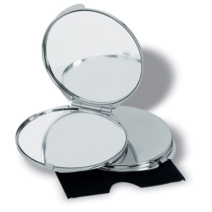 Specchietto 2 riflessi color argento - personalizzabile con logo