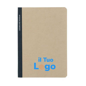 Taccuino A5 Stylo in canna da zucchero certificata Bonsucro - personalizzabile con logo