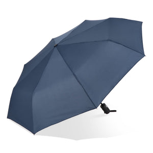 Taman Pongee 21" Ombrello antivento pieghevole Apertura e chiusura automatica blu navy - personalizzabile con logo