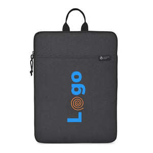 Tasca porta PC da 16" Renew in rPet AWARE™ nero - personalizzabile con logo